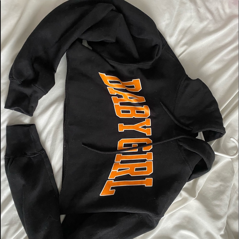 FASHIONNOVA cropped hoodie.